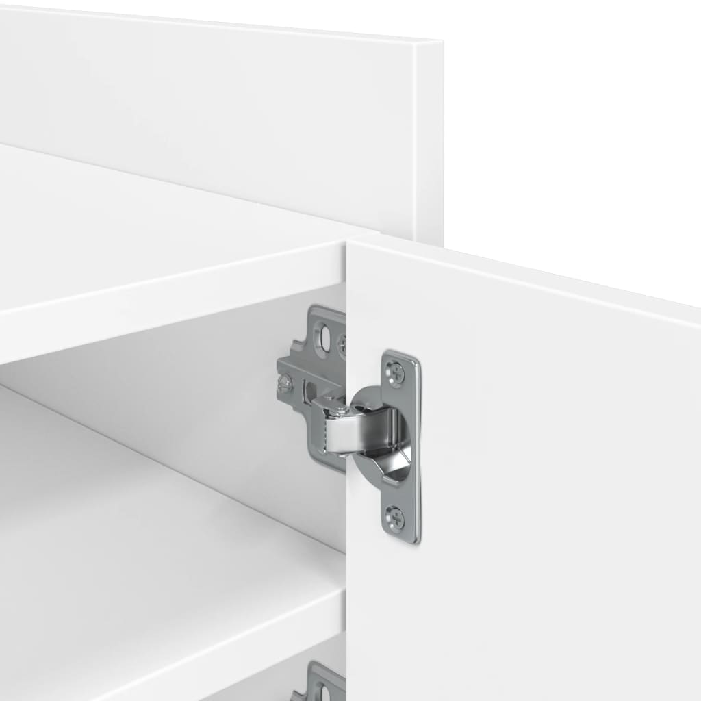 Meuble TV blanc 80x35x40 cm bois d’ingénierie - XIOS
