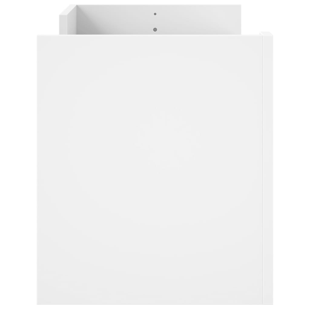 Meuble TV Blanc 100x35x40 cm Bois d'ingénierie - XIOS