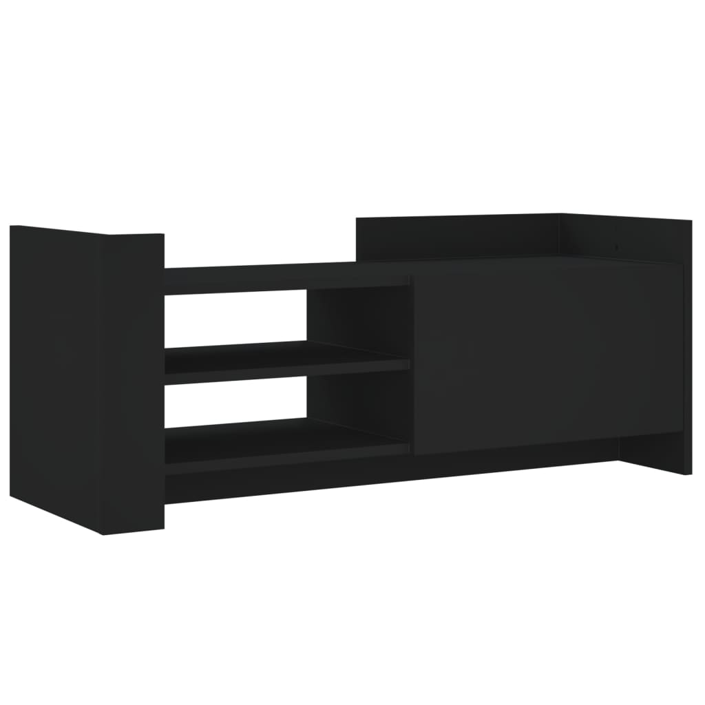 Meuble TV Noir 100x35x40 cm Bois d'ingénierie - XIOS
