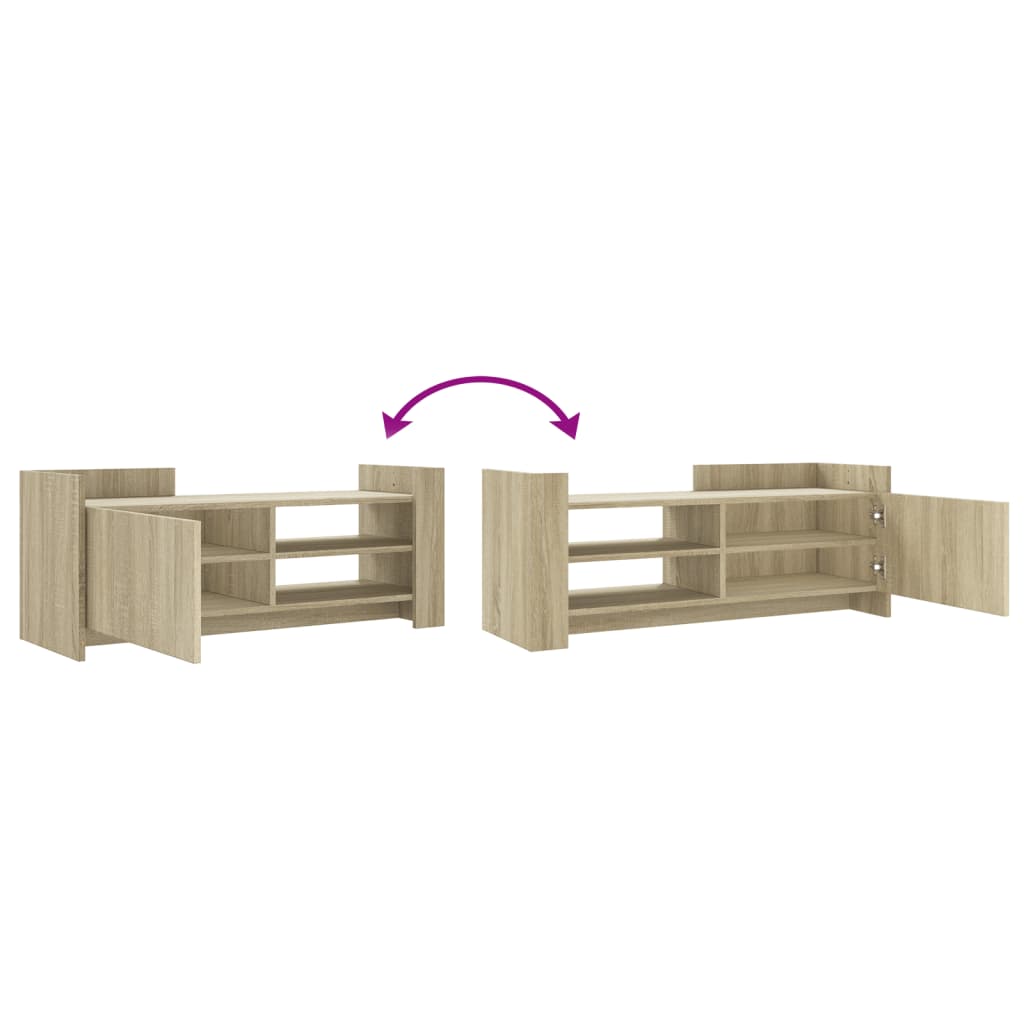 Meuble TV Chêne sonoma 100x35x40 cm Bois d'ingénierie - XIOS
