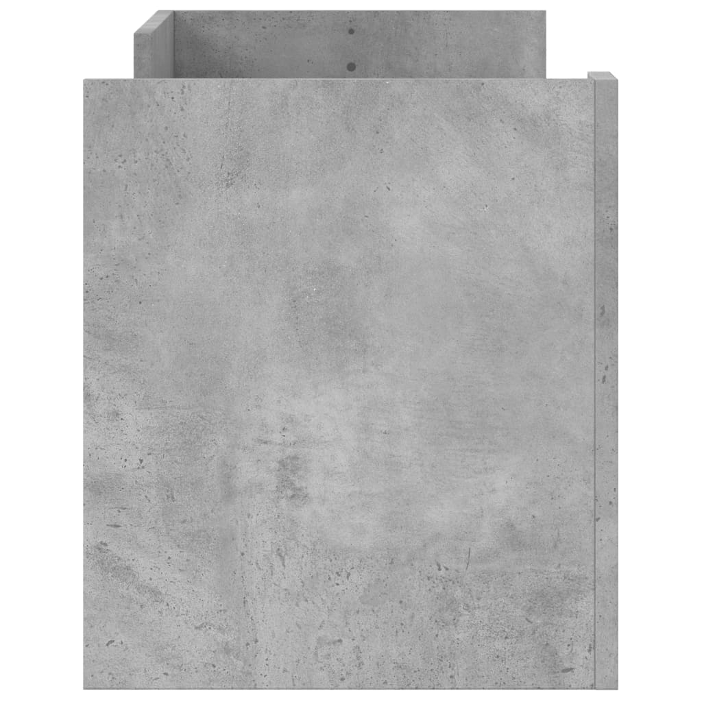 Meuble TV Gris béton 100x35x40 cm Bois d'ingénierie - XIOS