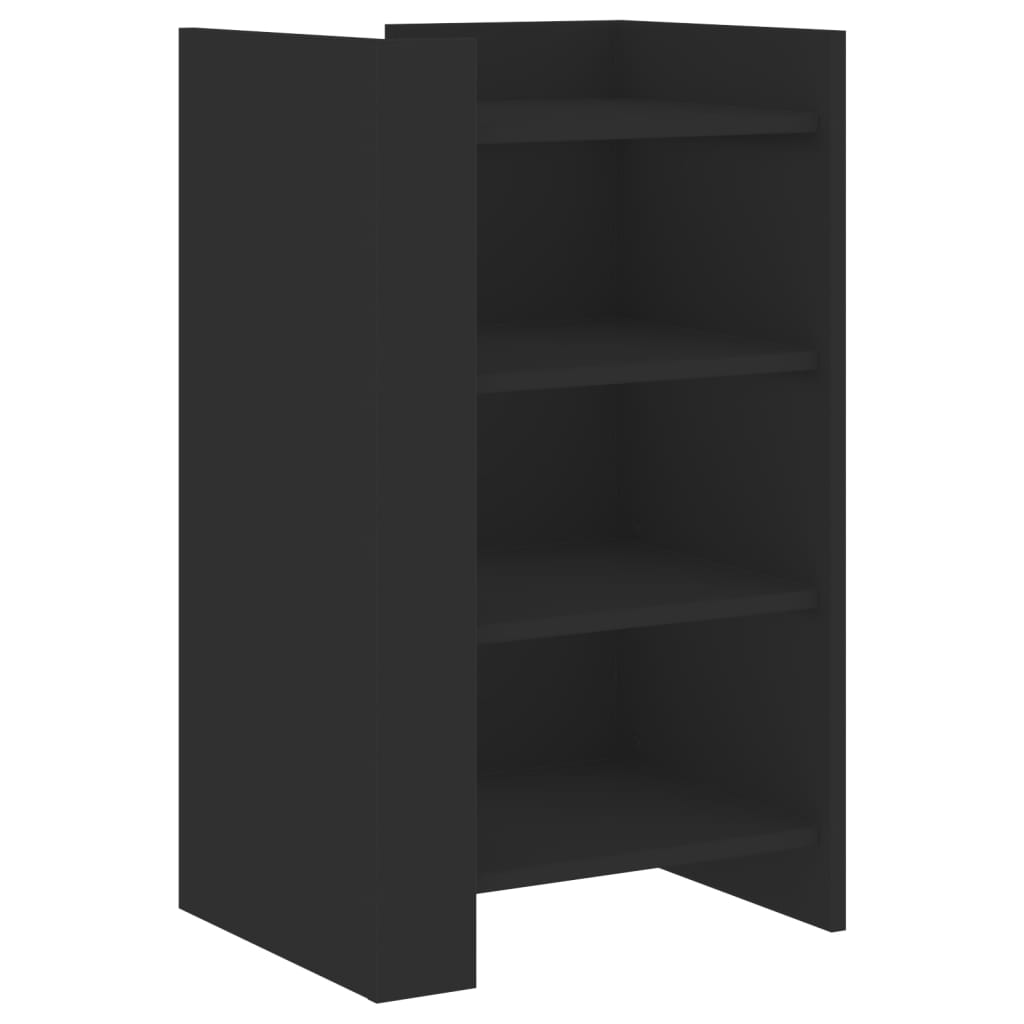 Buffet noir 45x35x75 cm bois d’ingénierie - XIOS