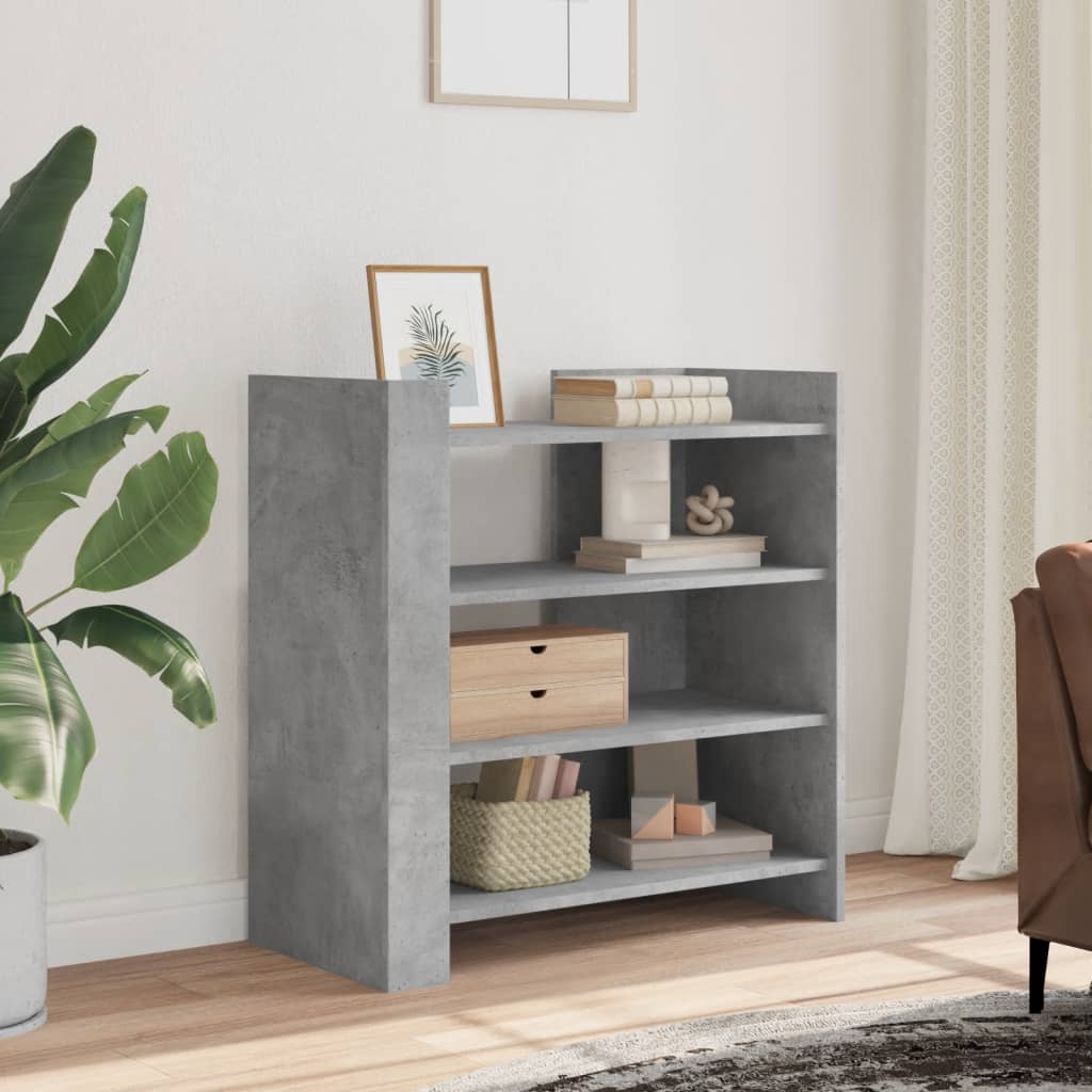 Buffet gris béton 73,5x35x75 cm bois d'ingénierie - XIOS