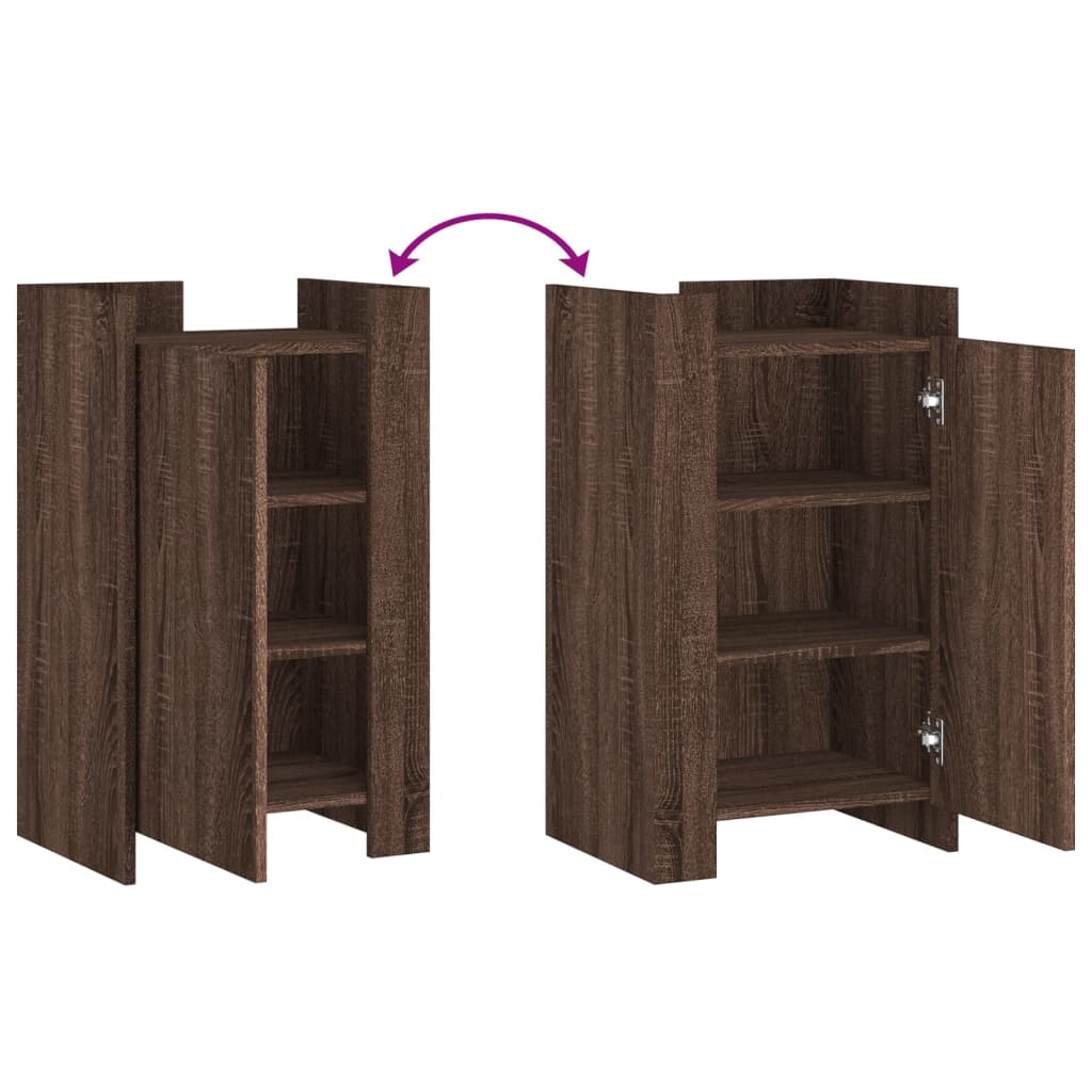 Buffet chêne marron 45x35x75 cm bois d'ingénierie - XIOS