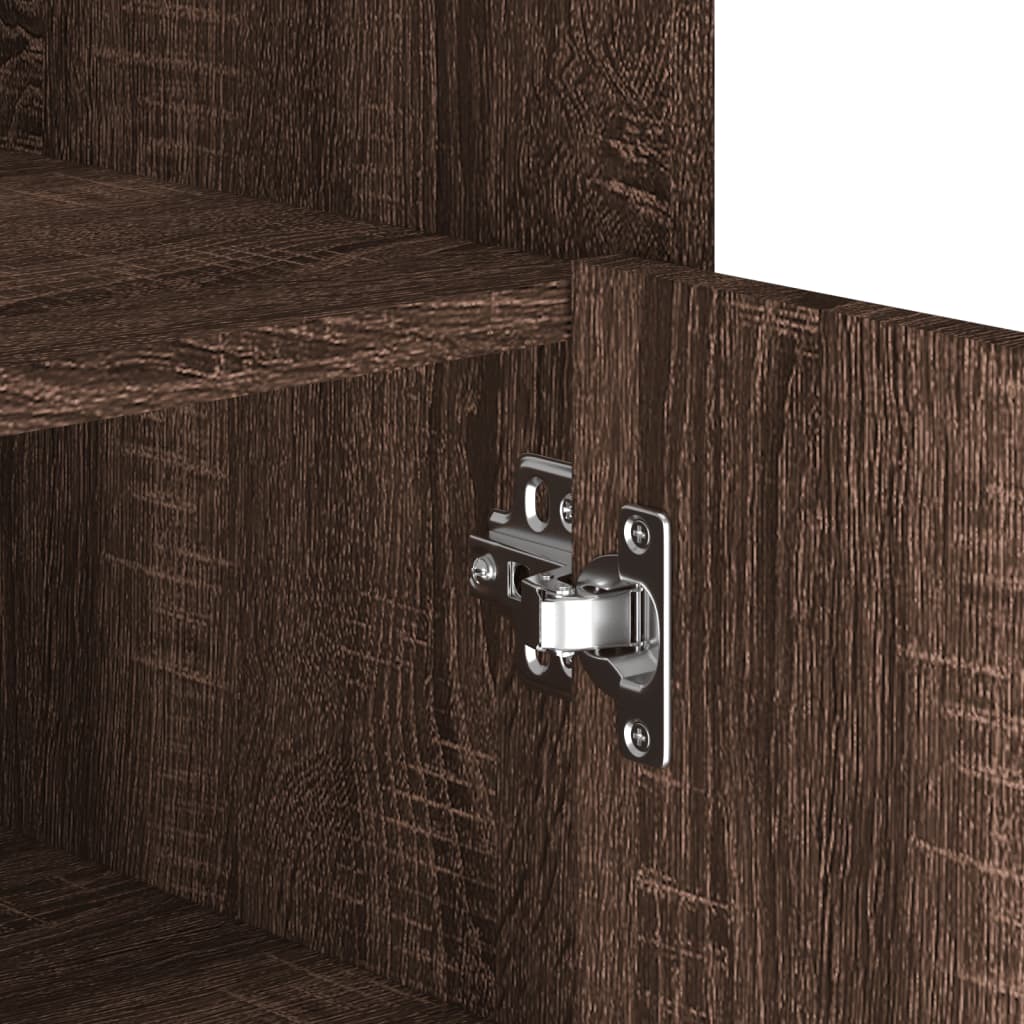 Buffet chêne marron 45x35x75 cm bois d'ingénierie - XIOS