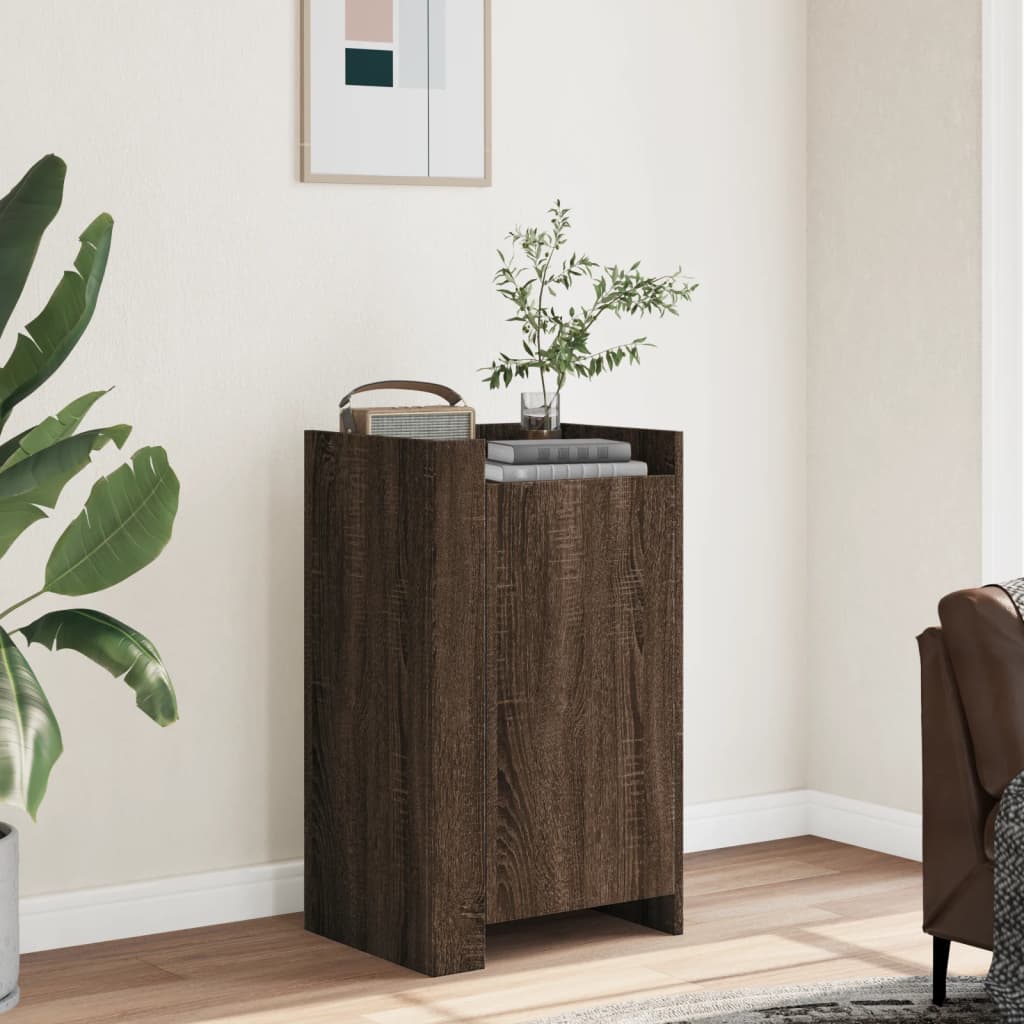 Buffet chêne marron 45x35x75 cm bois d'ingénierie - XIOS