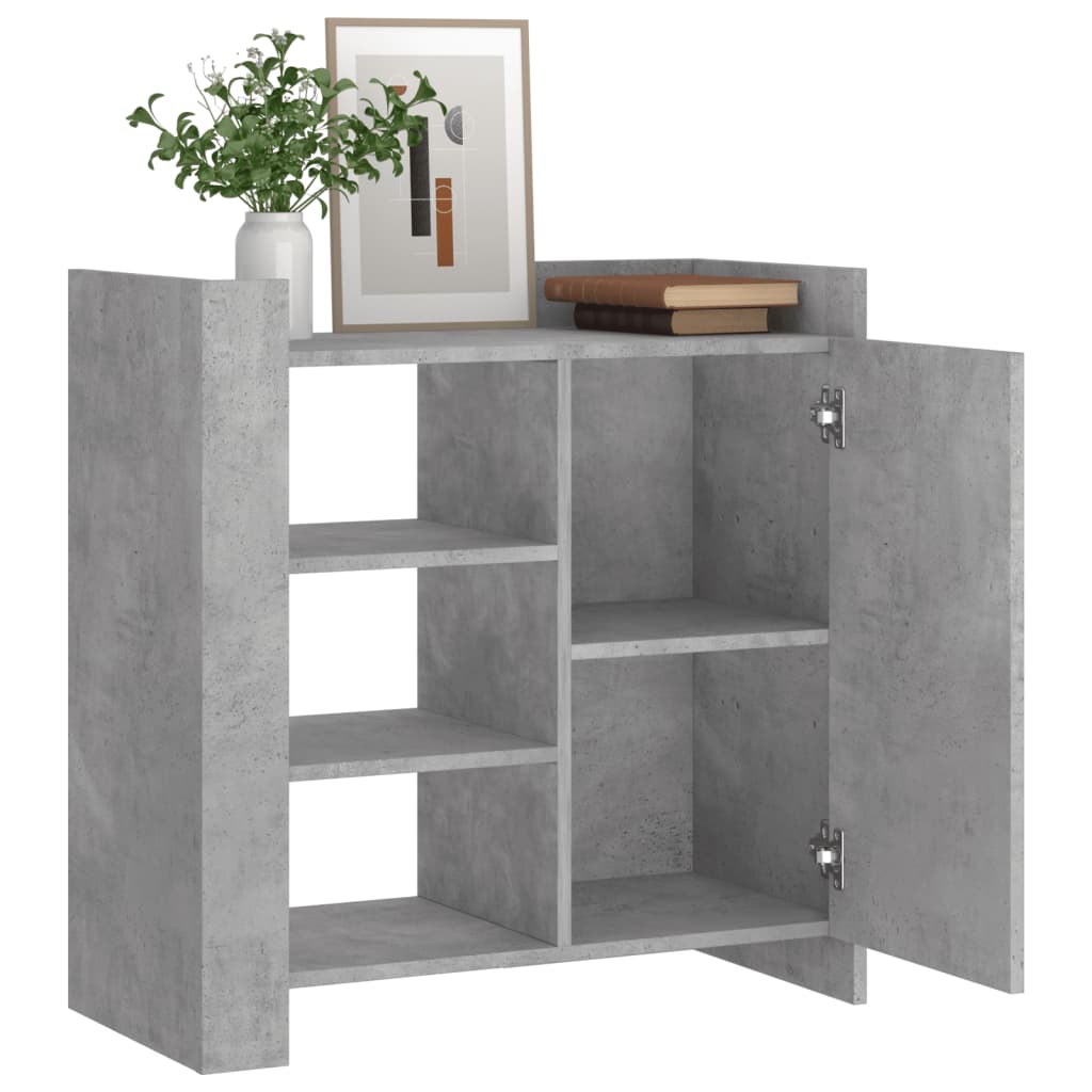 Buffet gris béton 73,5x35x75 cm bois d'ingénierie - XIOS