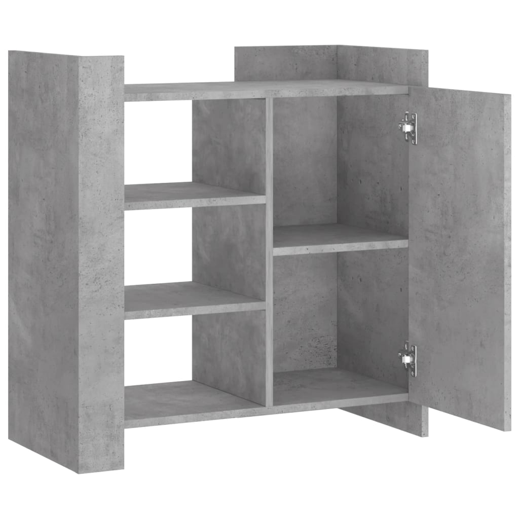 Buffet gris béton 73,5x35x75 cm bois d'ingénierie - XIOS