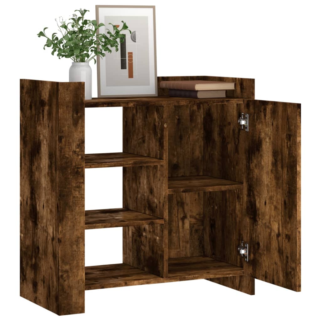 Buffet chêne fumé 73,5x35x75 cm bois d'ingénierie - XIOS