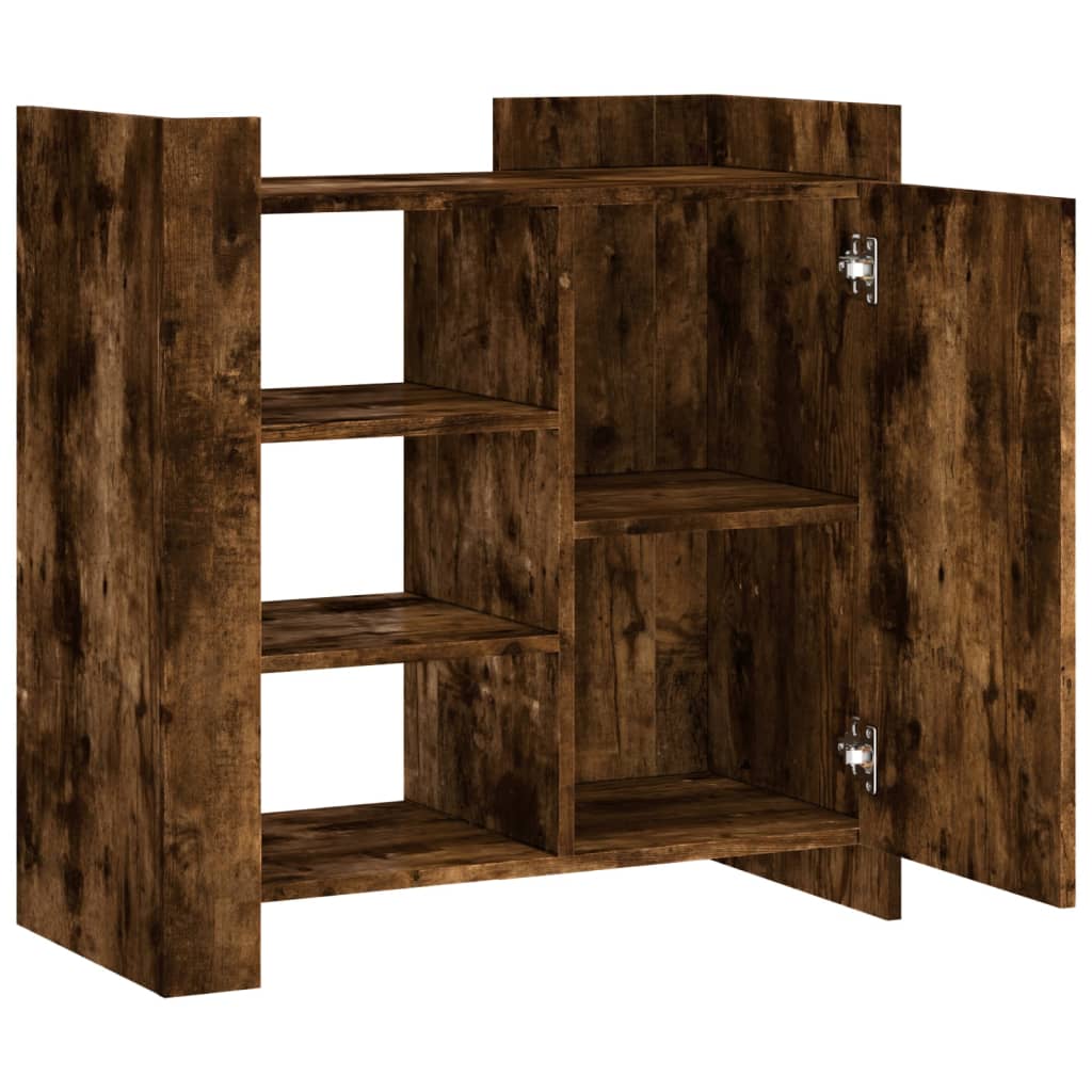 Buffet chêne fumé 73,5x35x75 cm bois d'ingénierie - XIOS