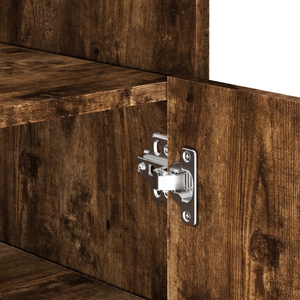 Buffet chêne fumé 73,5x35x75 cm bois d'ingénierie - XIOS