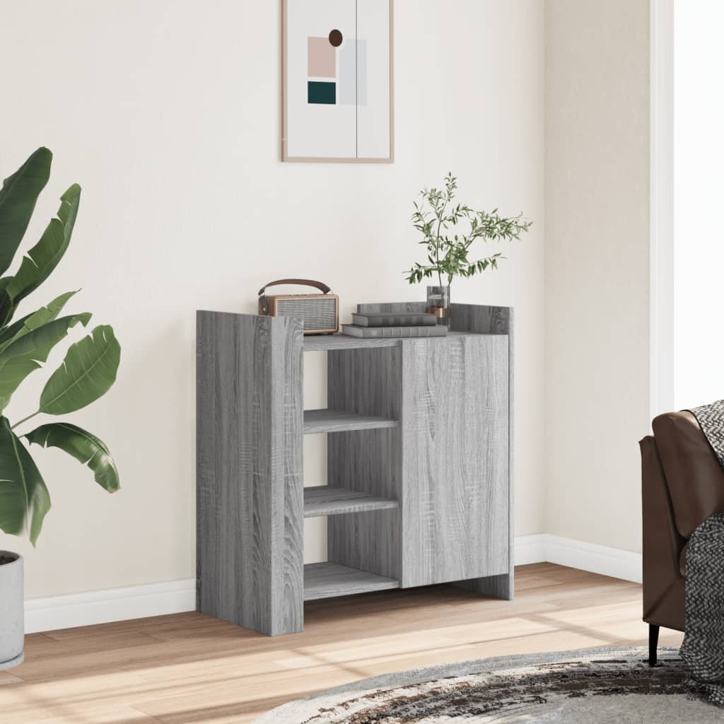 Buffet sonoma gris 73,5x35x75 cm bois d'ingénierie - XIOS