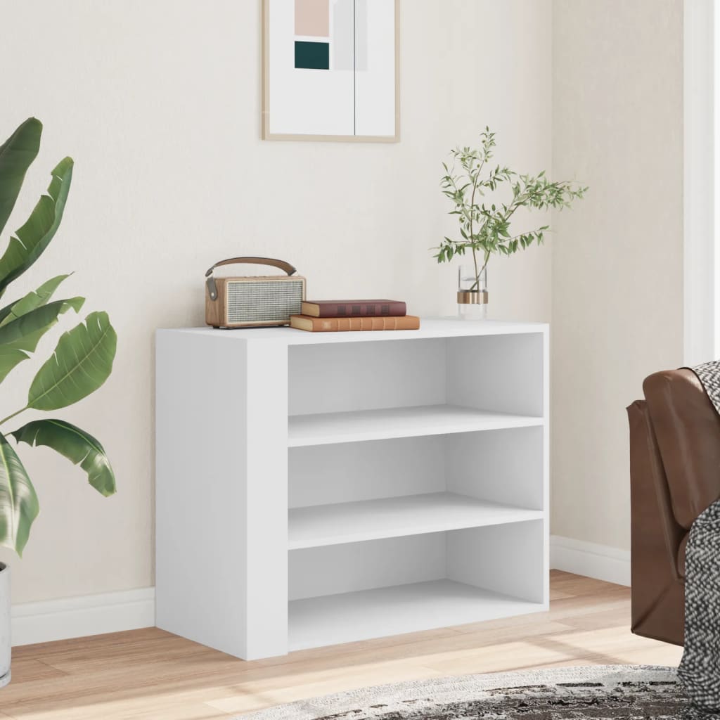 Armoire murale blanc 75x35x60 cm bois d'ingénierie - XIOS
