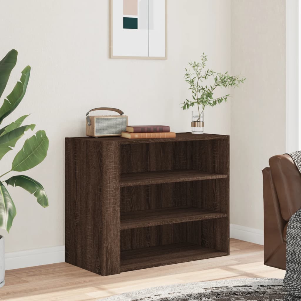 Armoire murale chêne marron 75x35x60 cm bois d'ingénierie - XIOS
