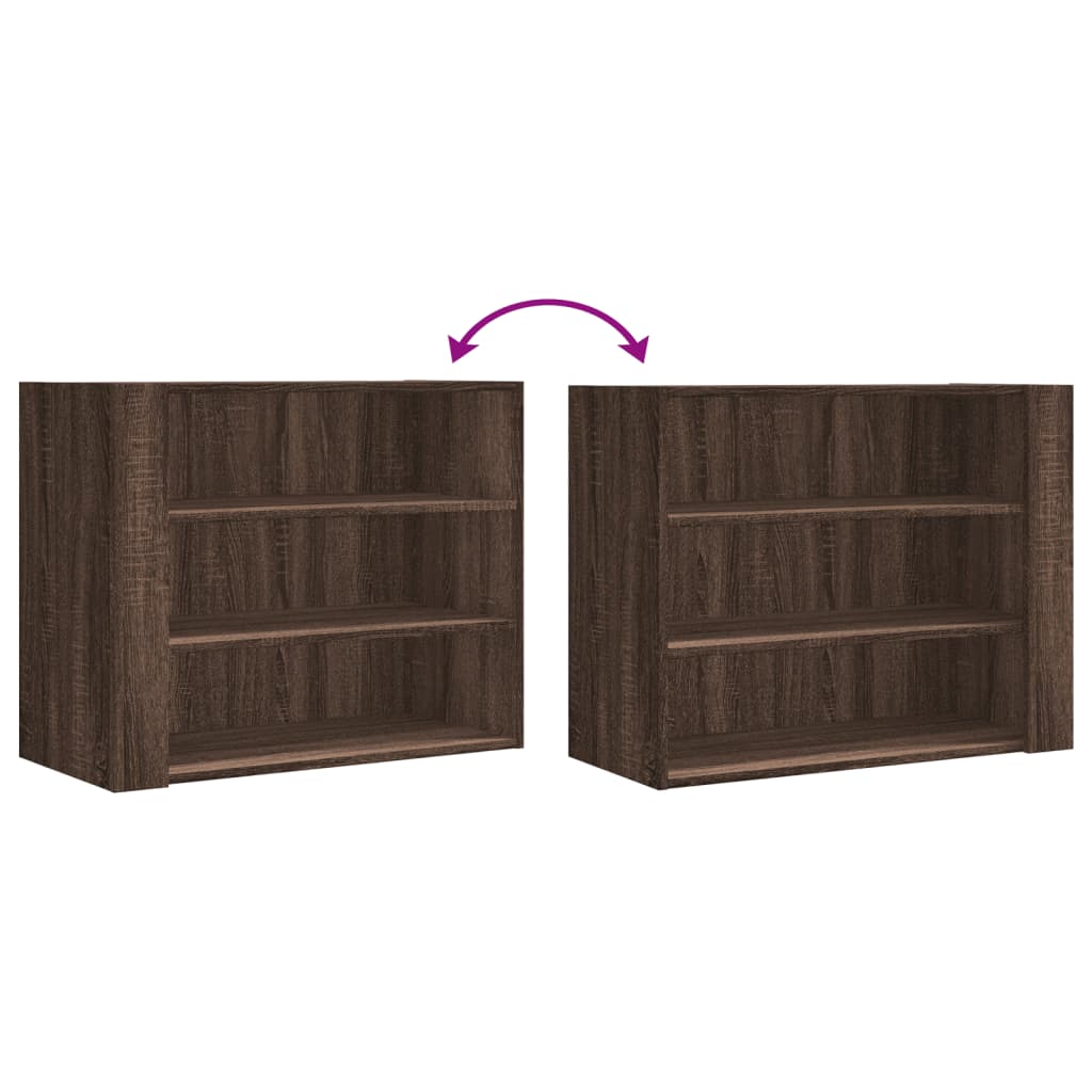 Armoire murale chêne marron 75x35x60 cm bois d'ingénierie - XIOS