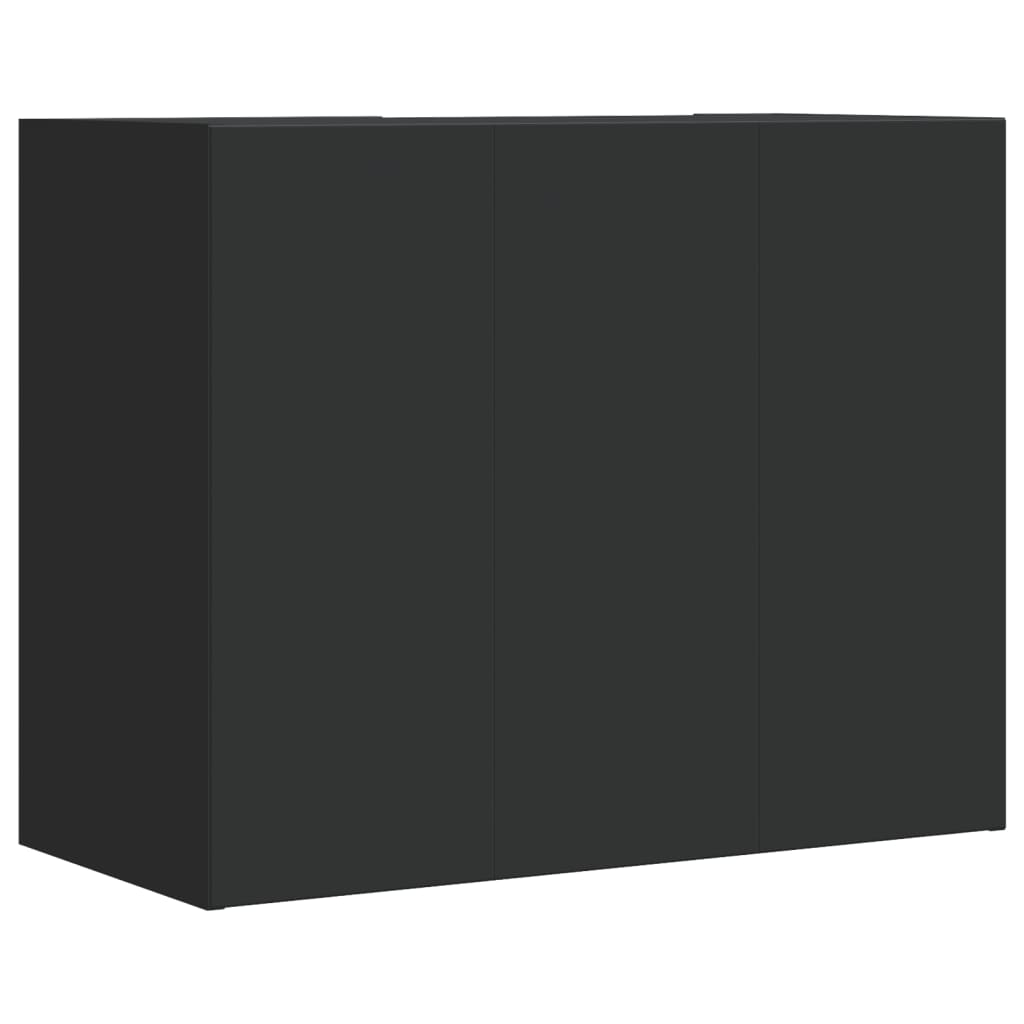 Armoire murale noir 75x35x60 cm bois d'ingénierie - XIOS