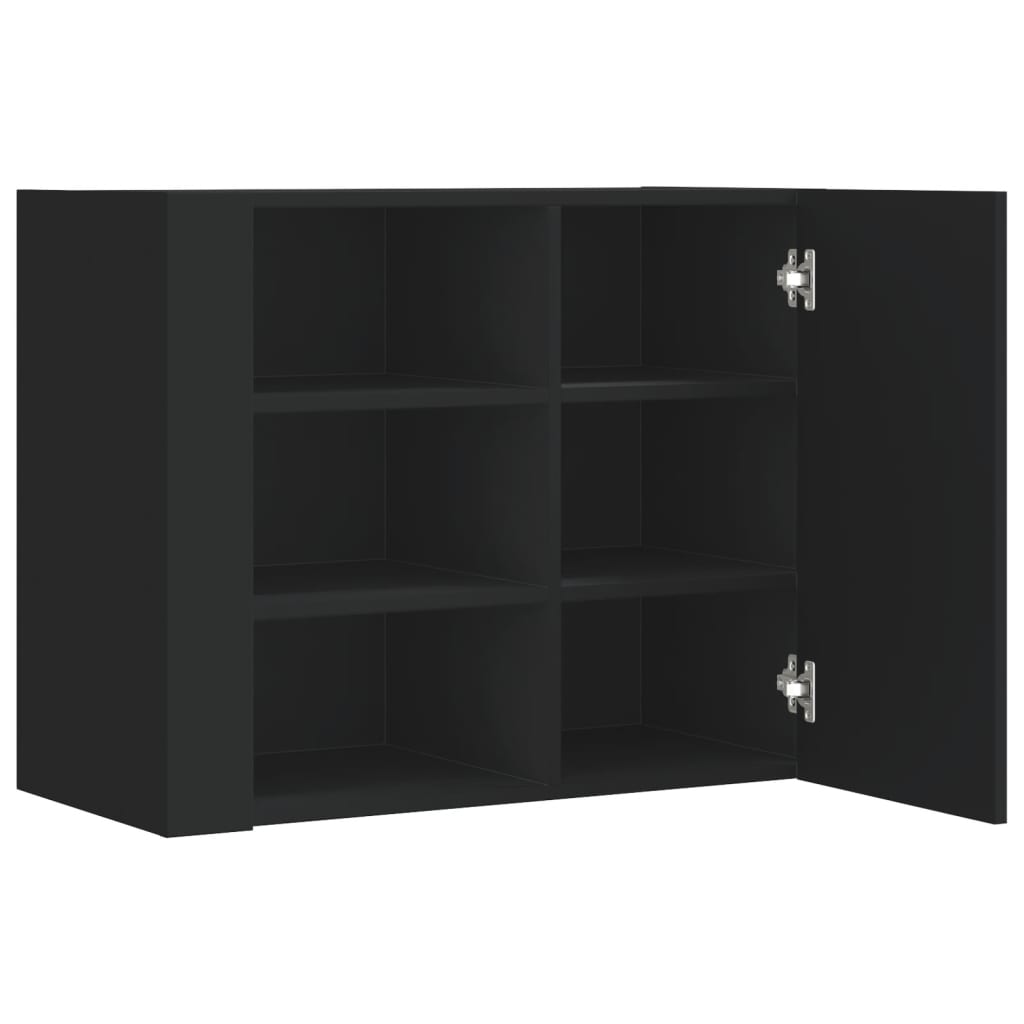 Armoire murale noir 75x35x60 cm bois d'ingénierie - XIOS