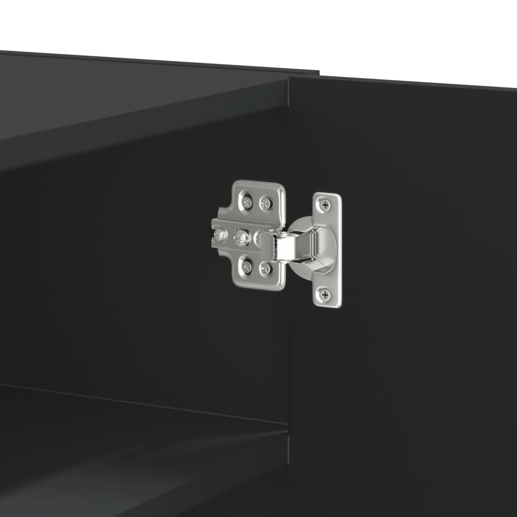 Armoire murale noir 75x35x60 cm bois d'ingénierie - XIOS