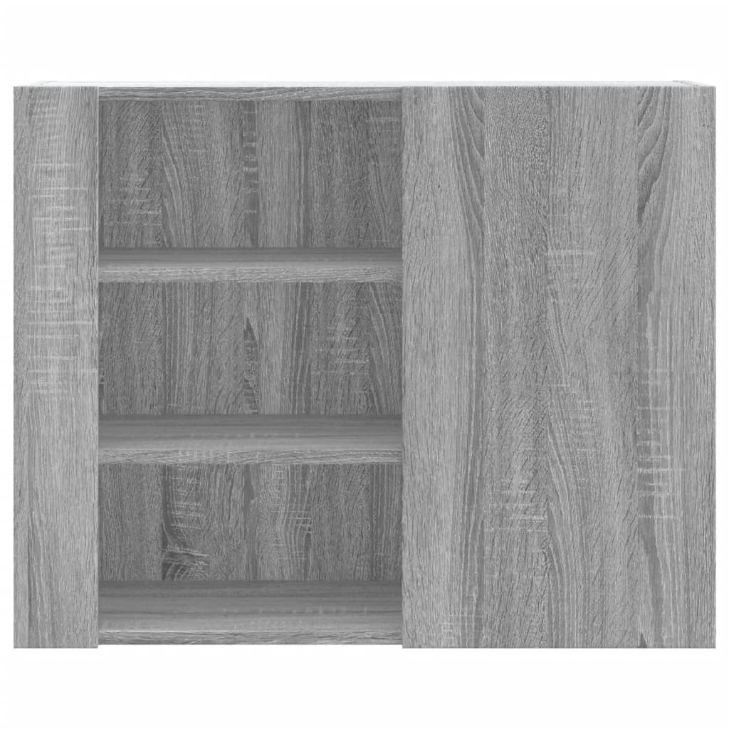 Armoire murale sonoma gris 75x35x60 cm bois d'ingénierie - XIOS