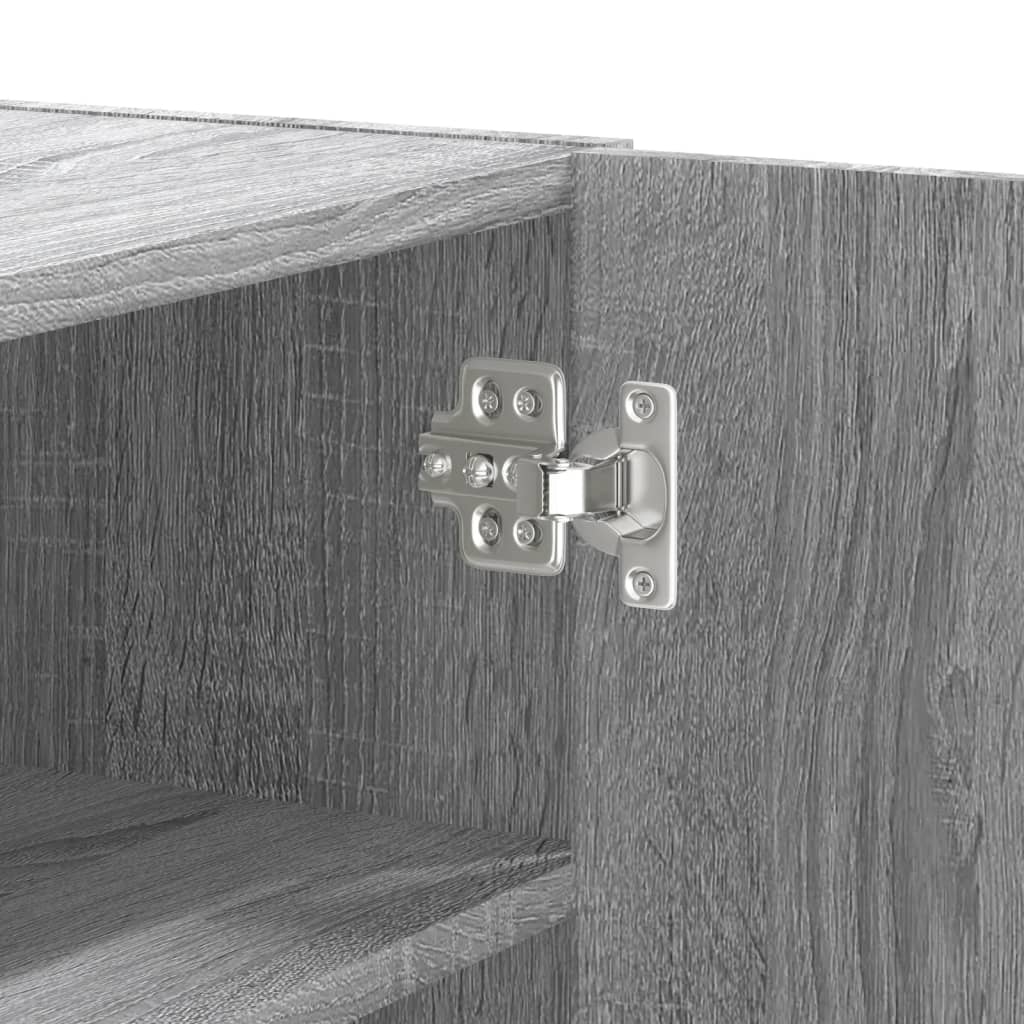 Armoire murale sonoma gris 75x35x60 cm bois d'ingénierie - XIOS