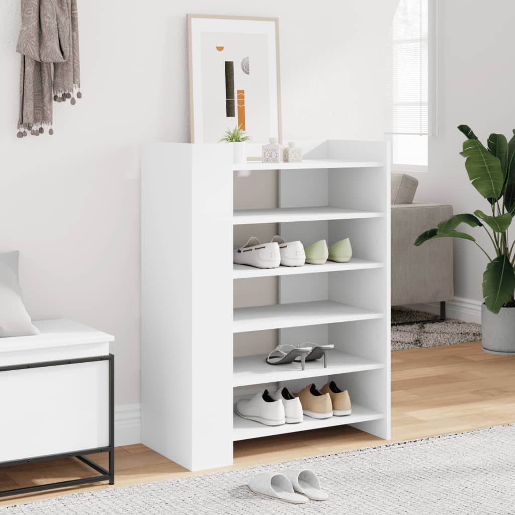 Armoire à chaussures blanc 74,5x37,5x100 cm bois d'ingénierie - XIOS