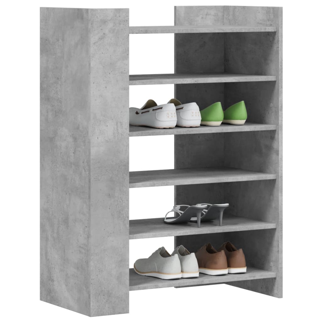 Armoire à chaussures gris béton 74,5x37,5x100 cm - XIOS