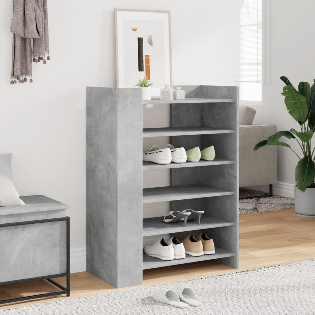 Armoire à chaussures gris béton 74,5x37,5x100 cm - XIOS