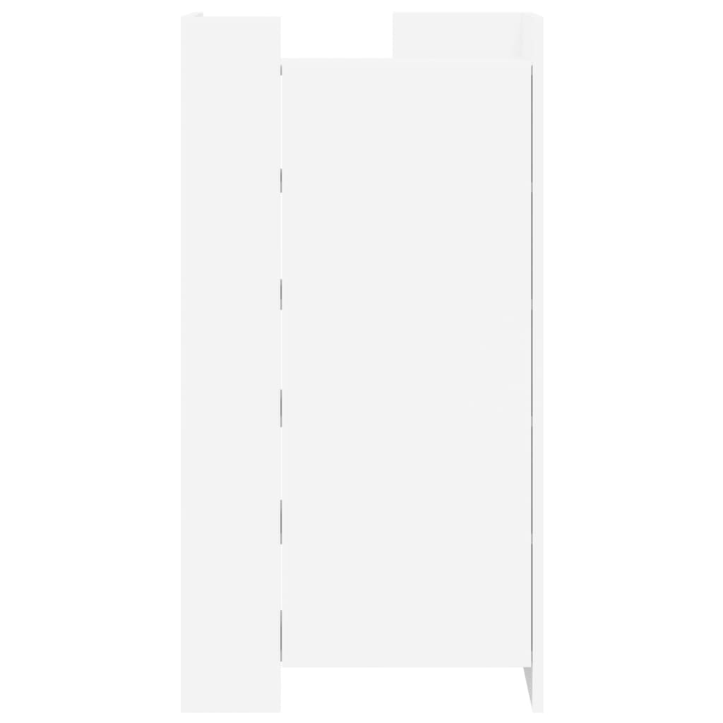 Armoire à chaussures blanc 52x37,5x100 cm bois d'ingénierie - XIOS