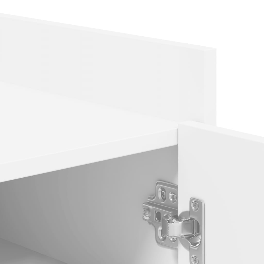 Armoire à chaussures blanc 52x37,5x100 cm bois d'ingénierie - XIOS