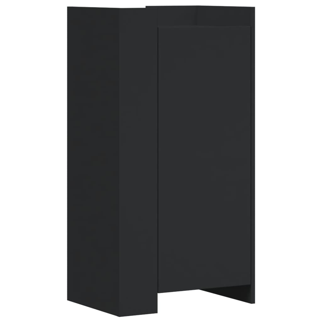 Armoire à chaussures noir 52x37,5x100 cm bois d'ingénierie - XIOS