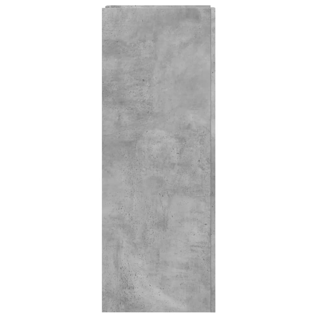 Armoire à chaussures gris béton 52x37,5x100cm bois d'ingénierie - XIOS