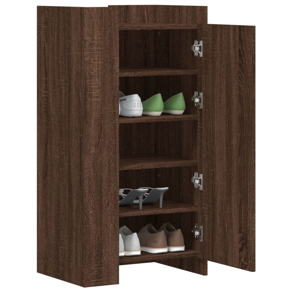 Armoire à chaussures chêne marron 52x37,5x100 cm - XIOS