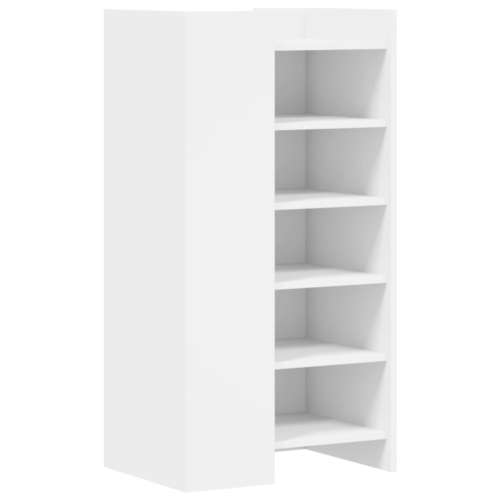 Armoire à chaussures blanc 52x37,5x100 cm bois d'ingénierie - XIOS