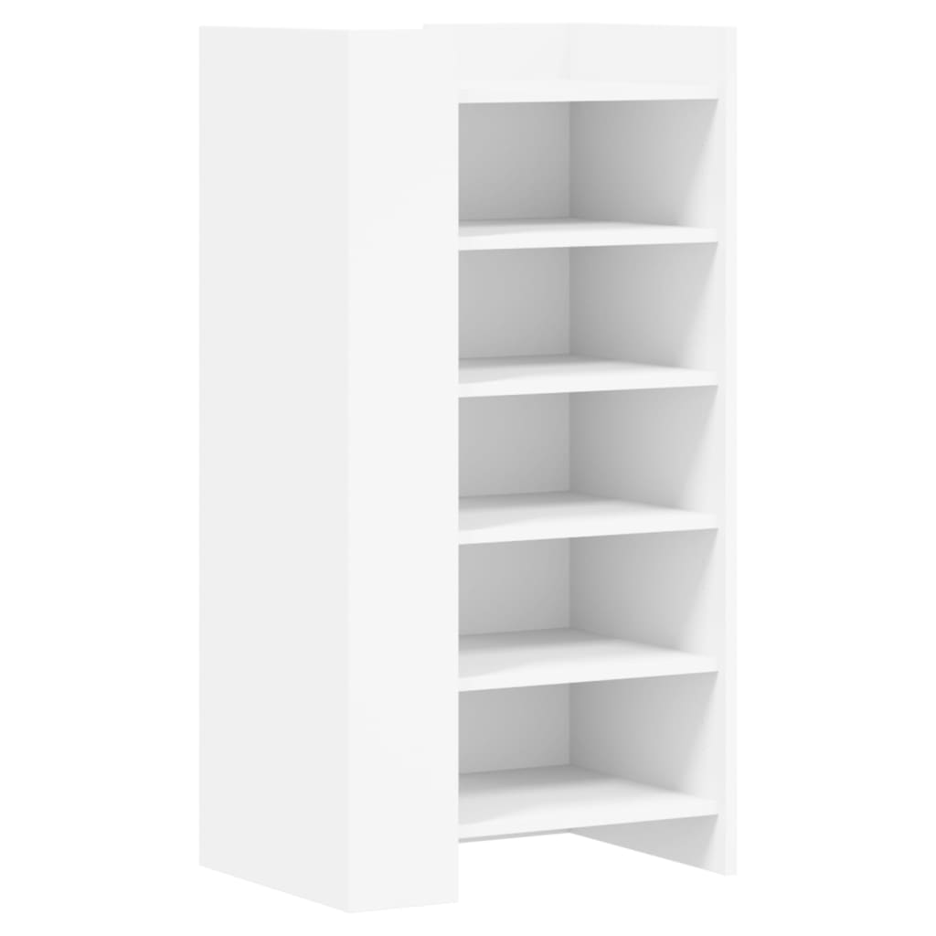 Armoire à chaussures blanc 52x37,5x100 cm bois d'ingénierie - XIOS
