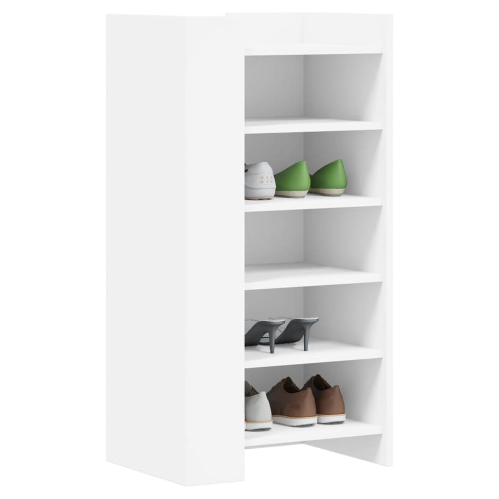 Armoire à chaussures blanc 52x37,5x100 cm bois d'ingénierie - XIOS
