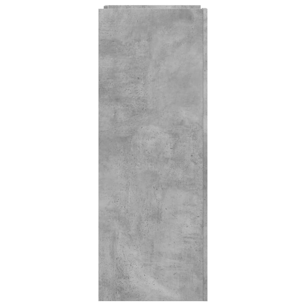 Armoire à chaussures gris béton 52x37,5x100cm bois d'ingénierie - XIOS