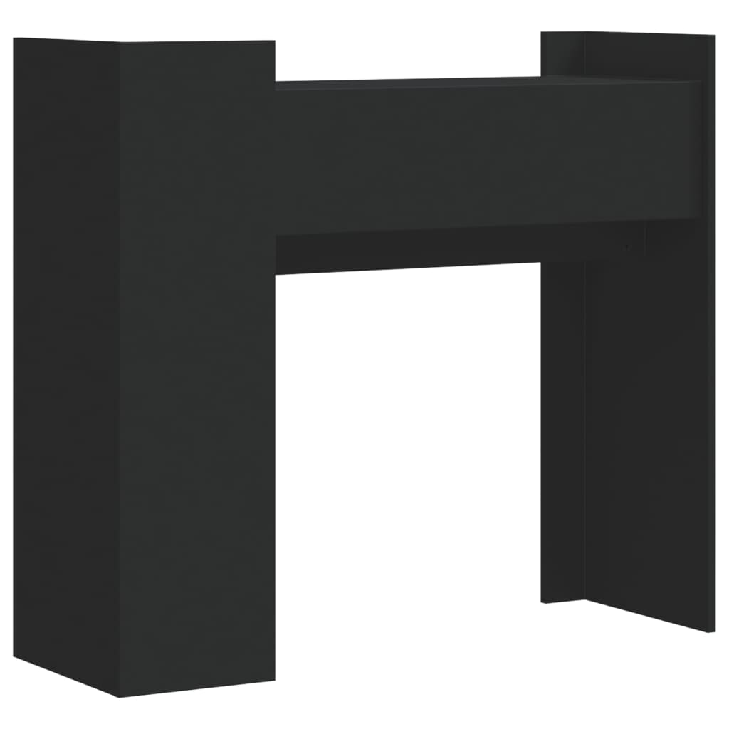 Table console noir 100x35x90 cm bois d'ingénierie - XIOS