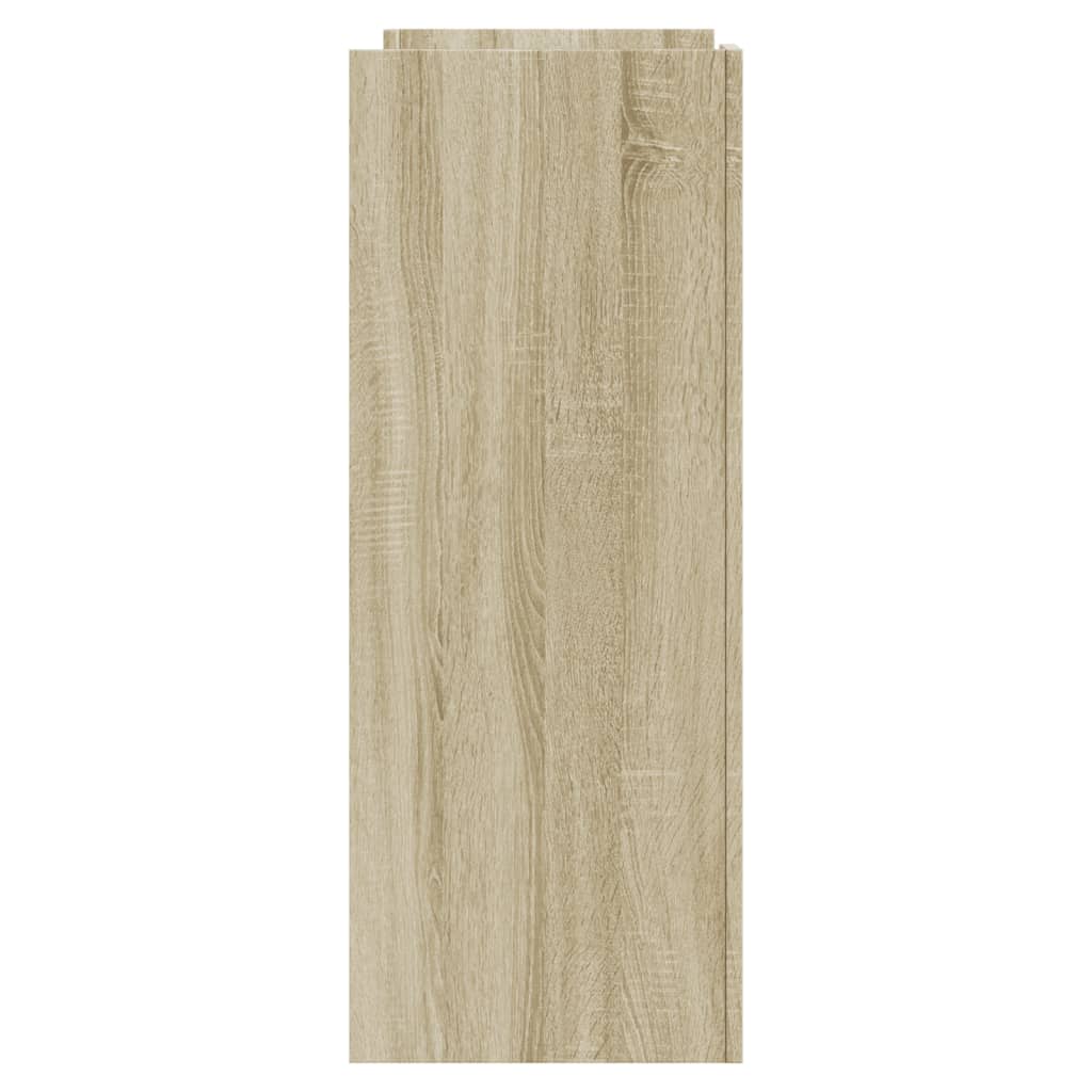 Table console chêne sonoma 100x35x90 cm bois d'ingénierie - XIOS