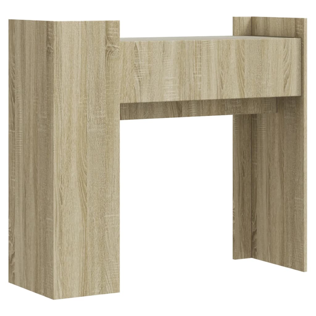 Table console chêne sonoma 100x35x90 cm bois d'ingénierie - XIOS