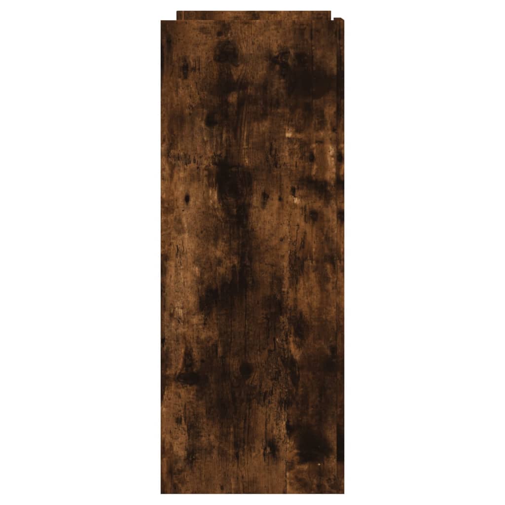 Table console chêne fumé 100x35x90 cm bois d'ingénierie - XIOS