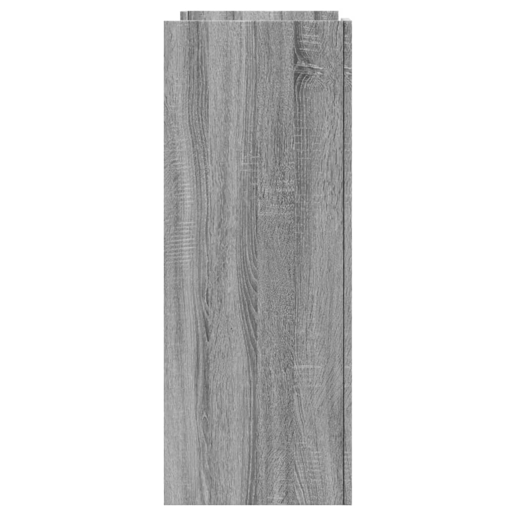 Table console sonoma gris 100x35x90 cm bois d'ingénierie - XIOS