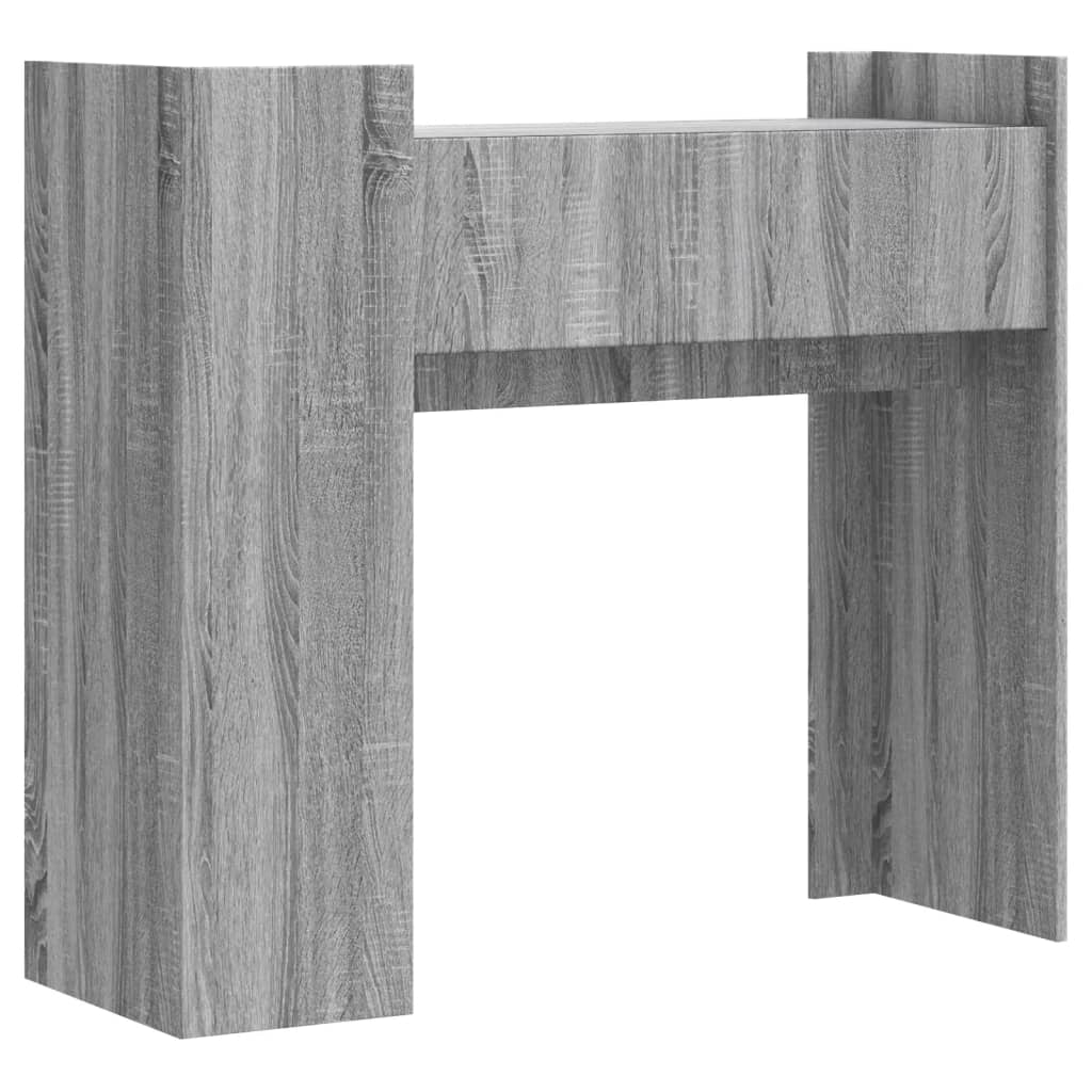 Table console sonoma gris 100x35x90 cm bois d'ingénierie - XIOS