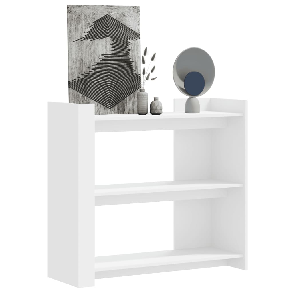 Table console blanc 100x35x90 cm bois d’ingénierie - XIOS