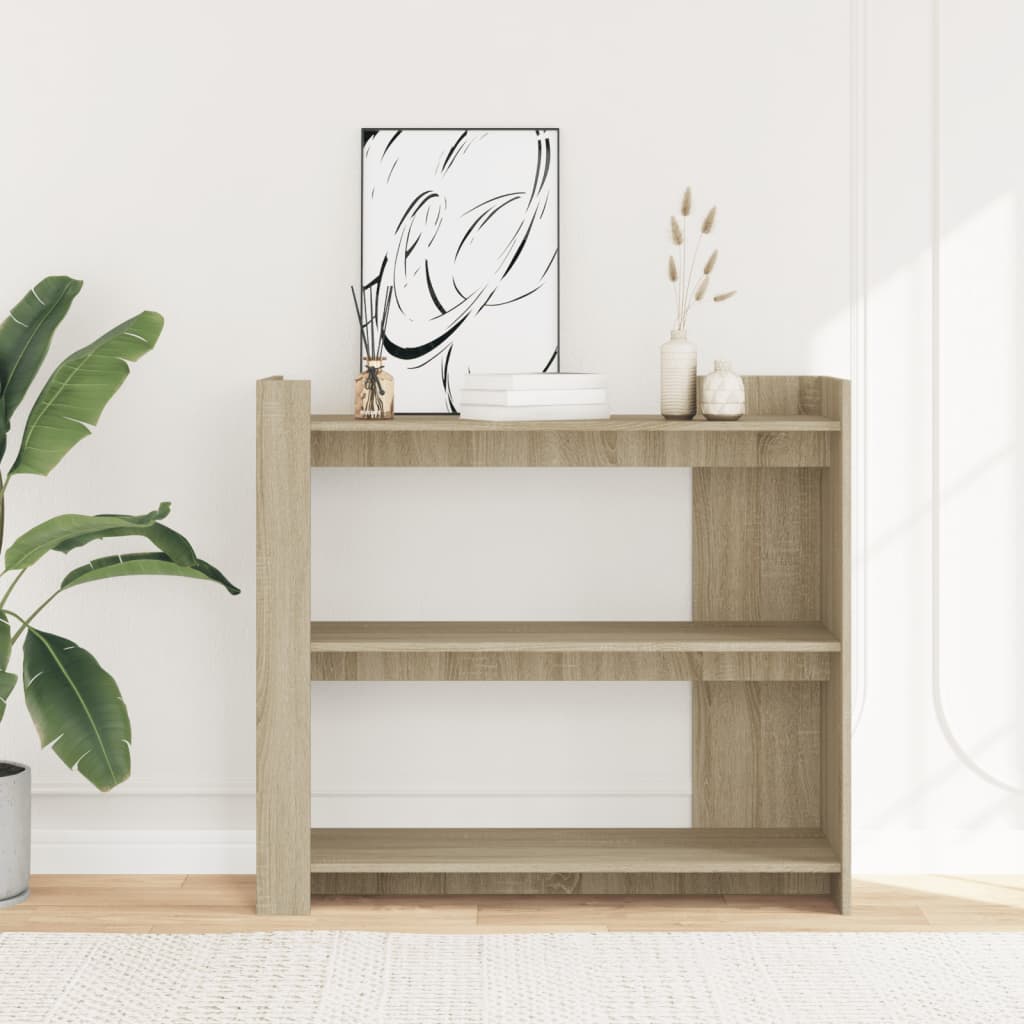 Table console chêne sonoma 100x35x90 cm bois d'ingénierie - XIOS