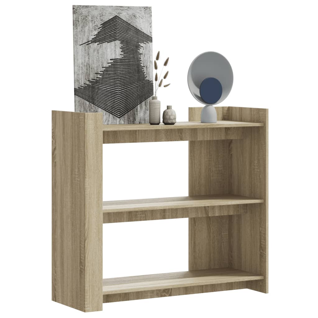 Table console chêne sonoma 100x35x90 cm bois d'ingénierie - XIOS