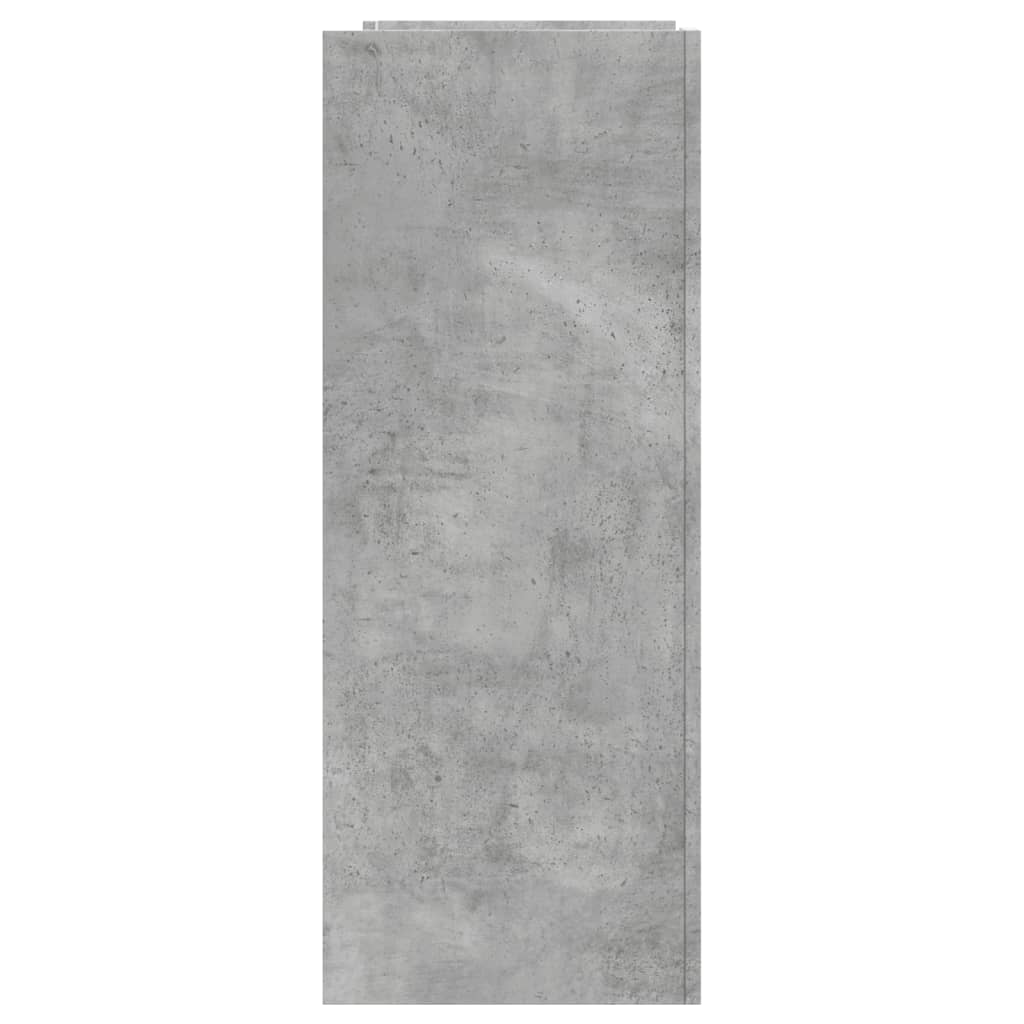 Table console gris béton 100x35x90 cm bois d'ingénierie - XIOS