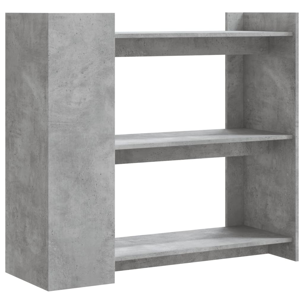 Table console gris béton 100x35x90 cm bois d'ingénierie - XIOS