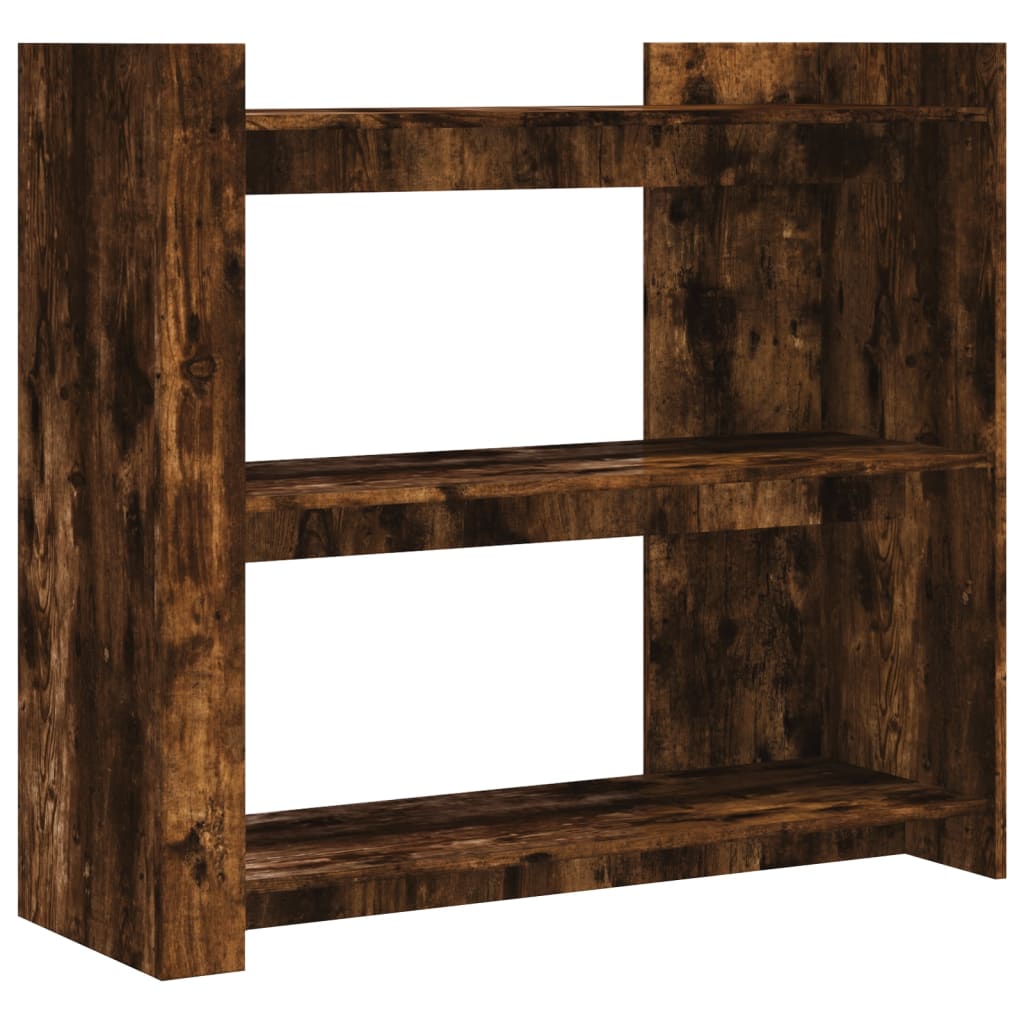 Table console chêne fumé 100x35x90 cm bois d'ingénierie - XIOS