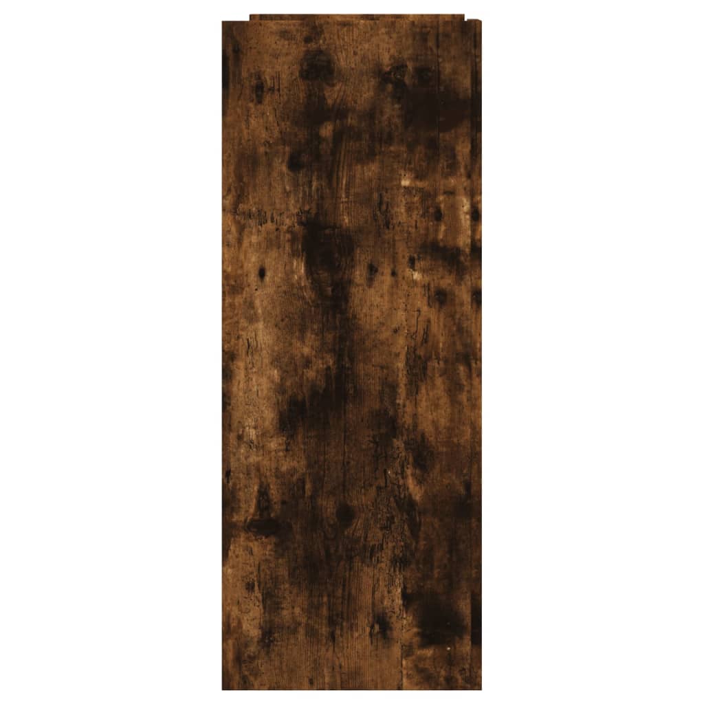 Table console chêne fumé 100x35x90 cm bois d'ingénierie - XIOS
