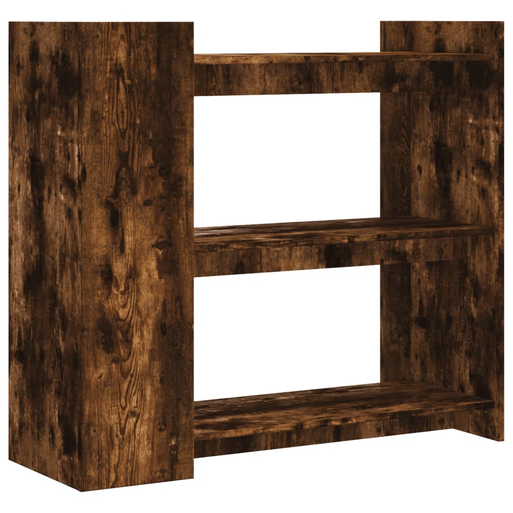 Table console chêne fumé 100x35x90 cm bois d'ingénierie - XIOS